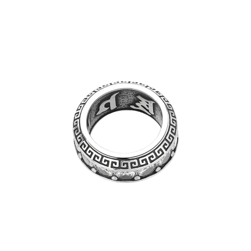 New Stainless Steel Ring W/ Cz All Around Size 11 - Picture 4 of 4